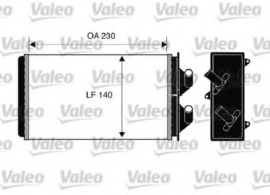 VALEO 812303 Heat Exchanger, interior heating